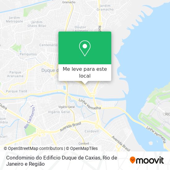 Condominio do Edificio Duque de Caxias mapa