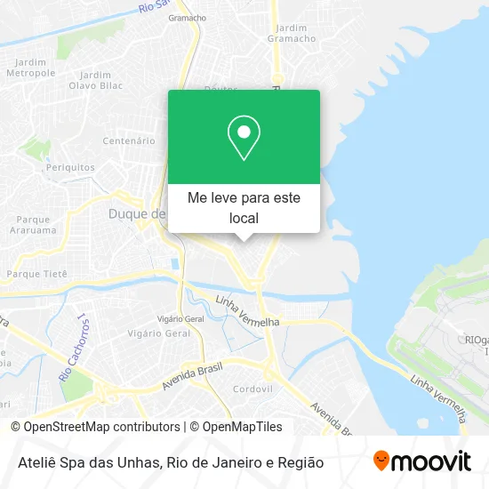 Ateliê Spa das Unhas mapa