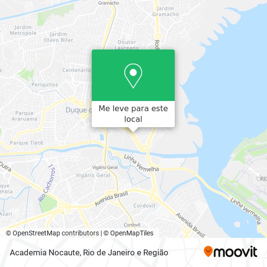 Academia Nocaute mapa