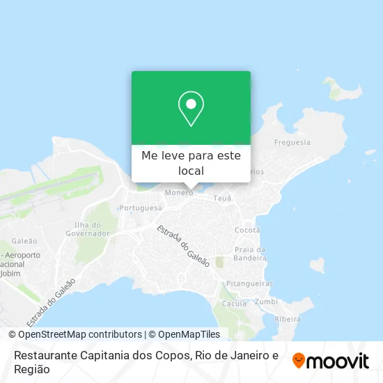 Restaurante Capitania dos Copos mapa