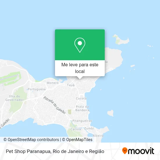Pet Shop Paranapua mapa