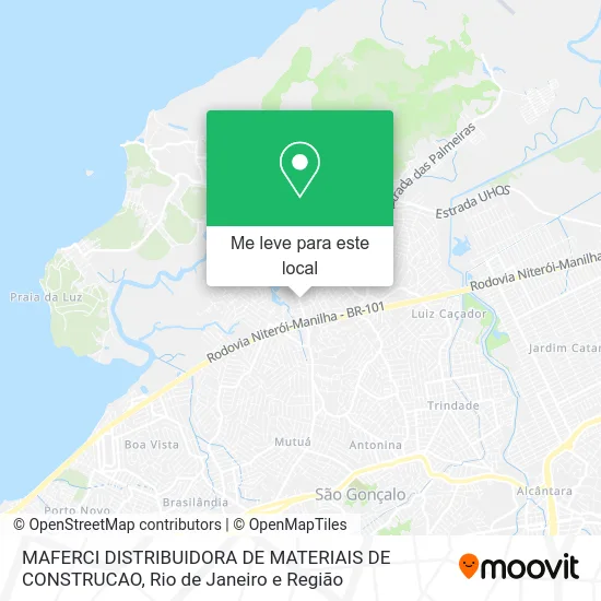 MAFERCI DISTRIBUIDORA DE MATERIAIS DE CONSTRUCAO mapa