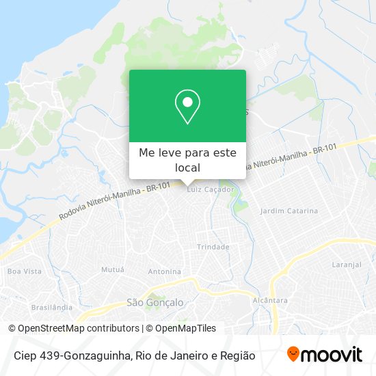 Ciep 439-Gonzaguinha mapa