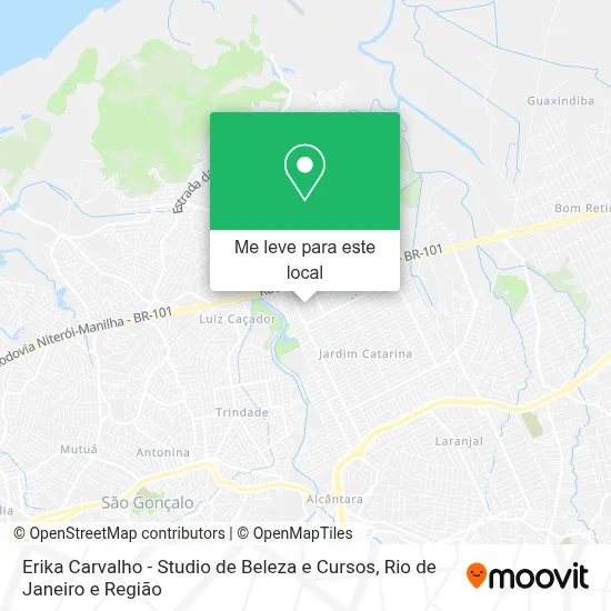 Erika Carvalho - Studio de Beleza e Cursos mapa