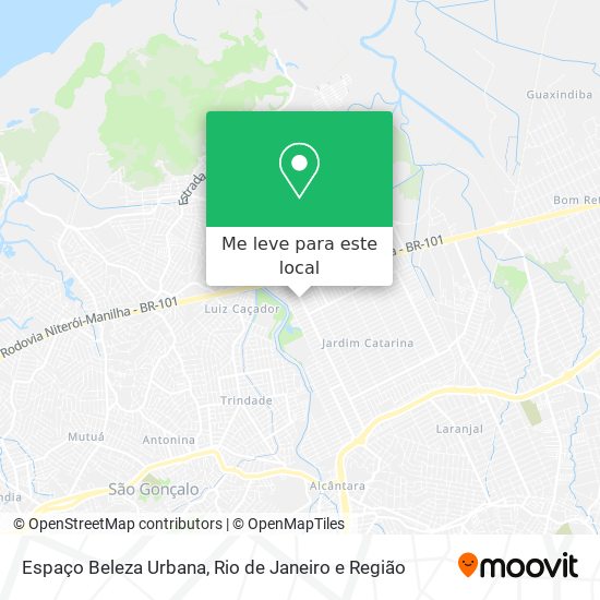 Espaço Beleza Urbana mapa