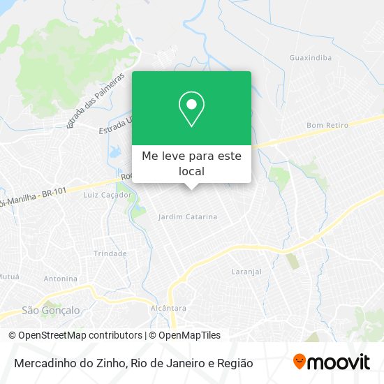 Mercadinho do Zinho mapa