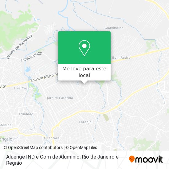 Aluenge IND e Com de Aluminio mapa