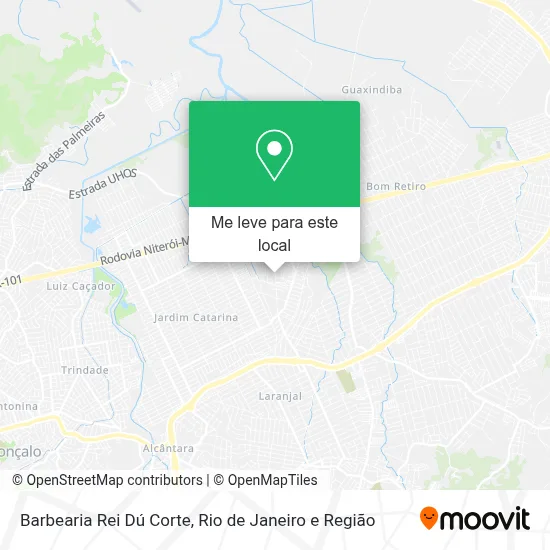 Barbearia Rei Dú Corte mapa