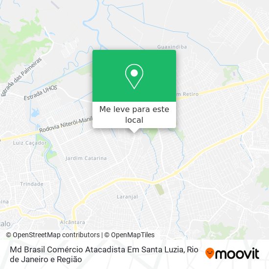 Md Brasil Comércio Atacadista Em Santa Luzia mapa