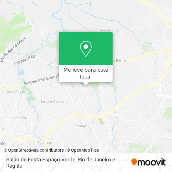 Salão de Festa Espaço Verde mapa
