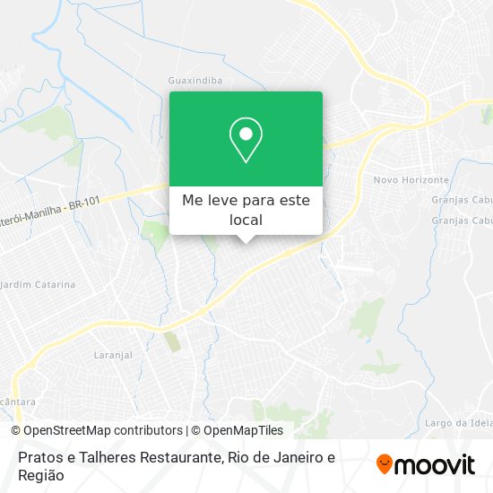 Pratos e Talheres Restaurante mapa