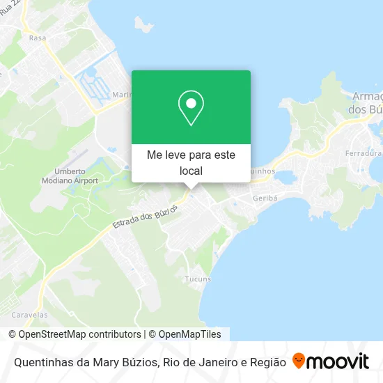 Quentinhas da Mary Búzios mapa