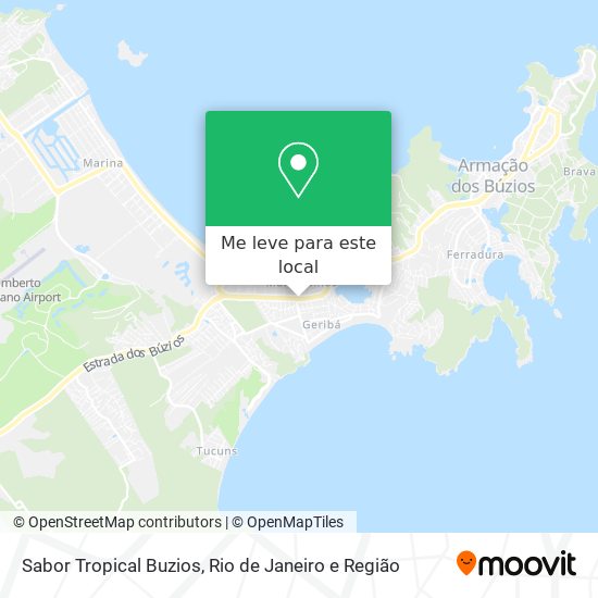 Sabor Tropical Buzios mapa