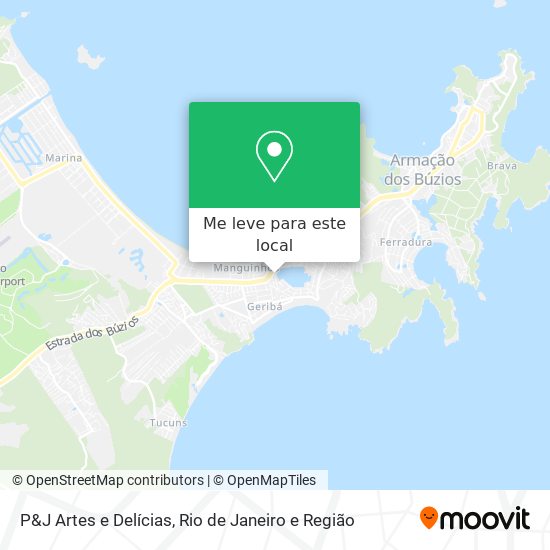 P&J Artes e Delícias mapa