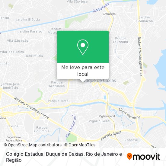 Colégio Estadual Duque de Caxias mapa