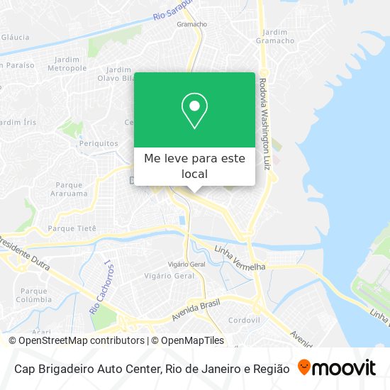 Cap Brigadeiro Auto Center mapa