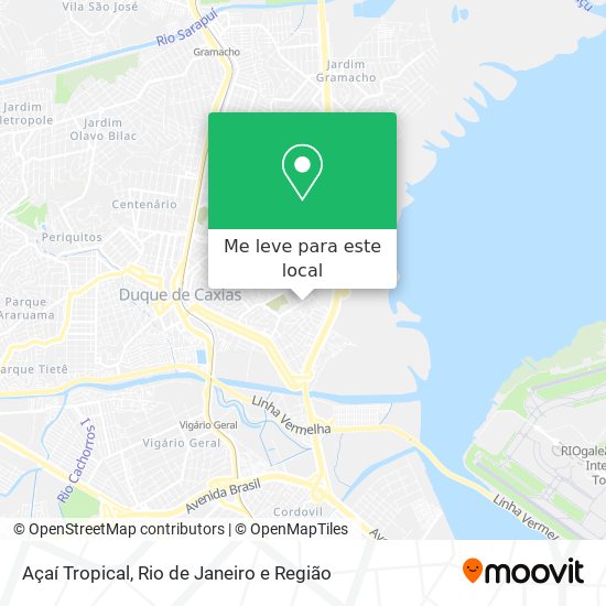 Açaí Tropical mapa