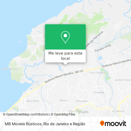 MB Moveis Rústicos mapa