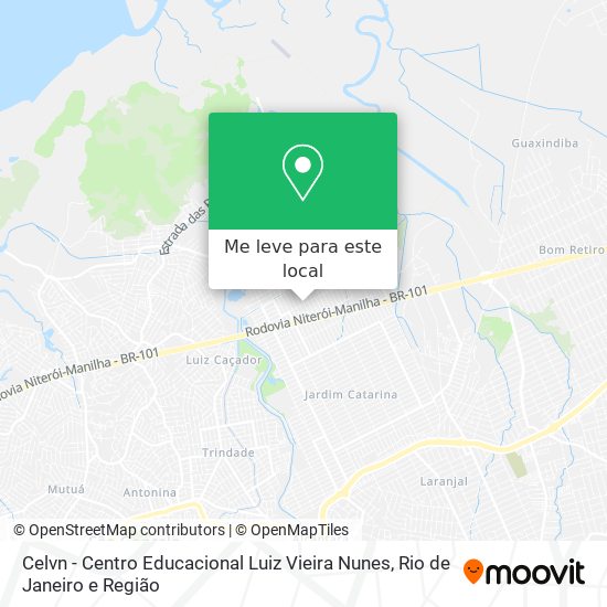 Celvn - Centro Educacional Luiz Vieira Nunes mapa