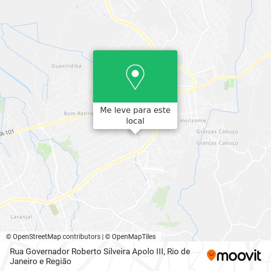 Rua Governador Roberto Silveira Apolo III mapa