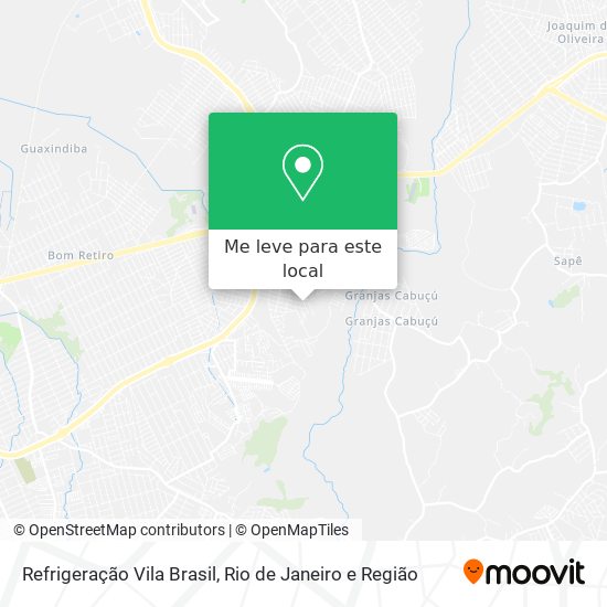 Refrigeração Vila Brasil mapa