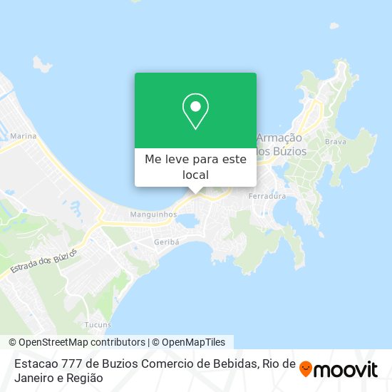 Estacao 777 de Buzios Comercio de Bebidas mapa
