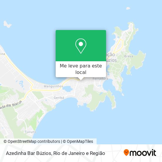 Azedinha Bar Búzios mapa