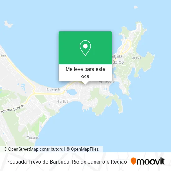 Pousada Trevo do Barbuda mapa