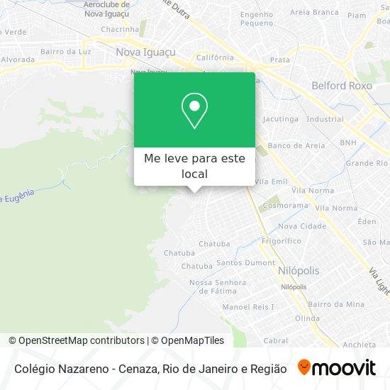 Colégio Nazareno - Cenaza mapa