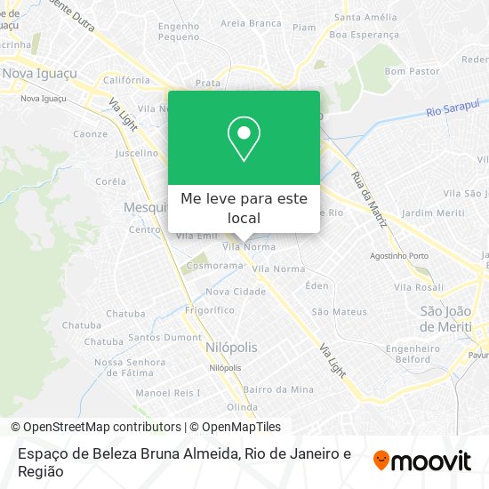 Espaço de Beleza Bruna Almeida mapa