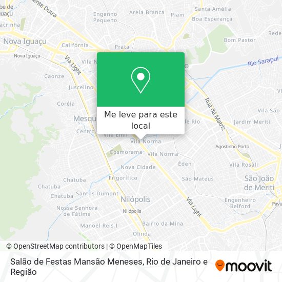 Salão de Festas Mansão Meneses mapa