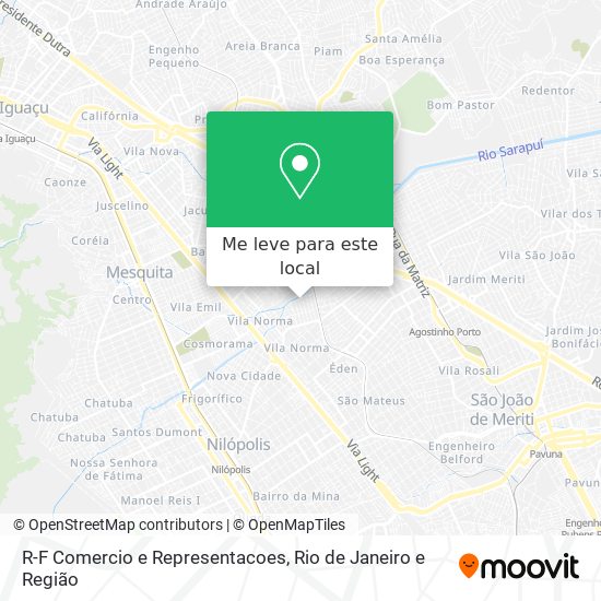 R-F Comercio e Representacoes mapa