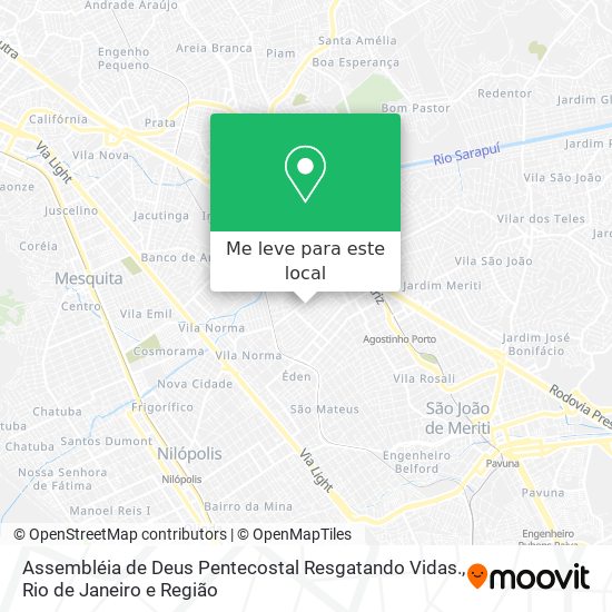 Assembléia de Deus Pentecostal Resgatando Vidas. mapa