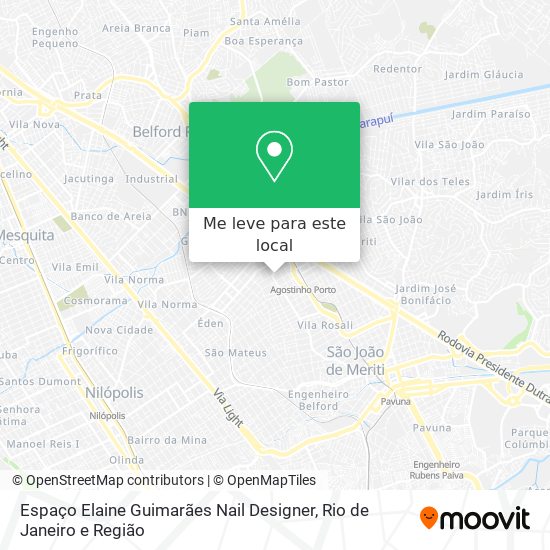 Espaço Elaine Guimarães Nail Designer mapa