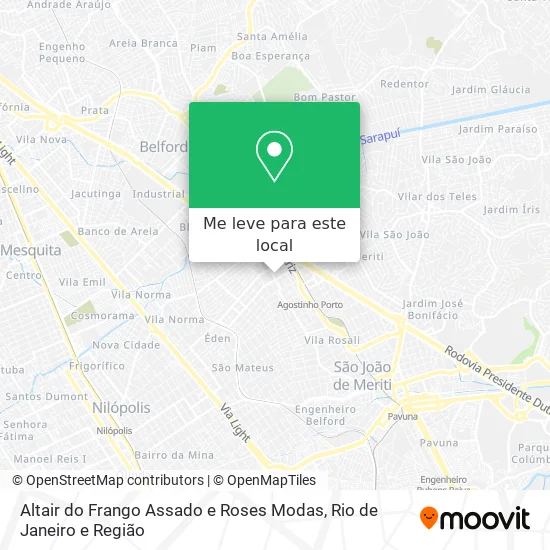 Altair do Frango Assado e Roses Modas mapa