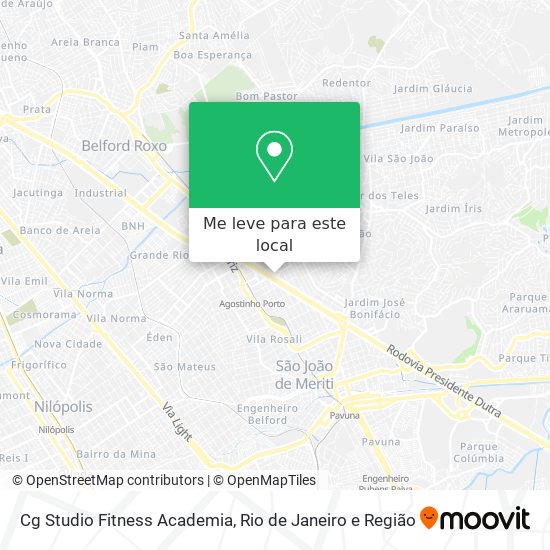 Cg Studio Fitness Academia mapa