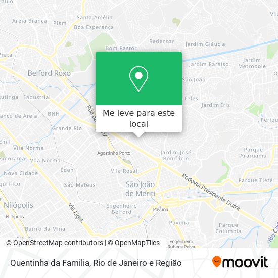 Quentinha da Familia mapa