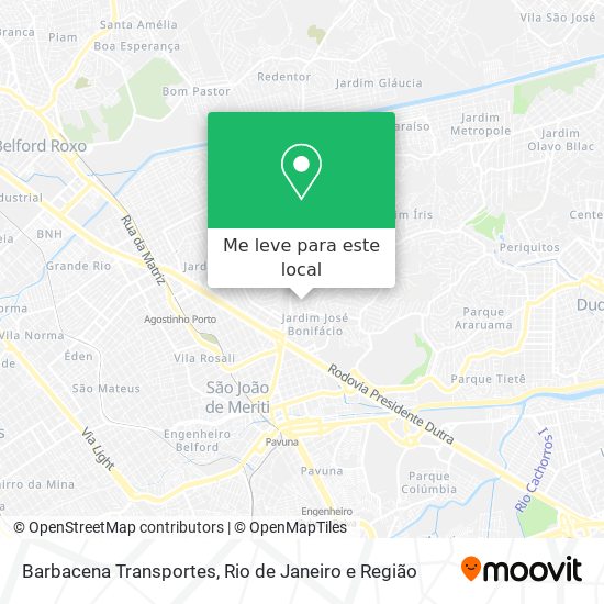 Barbacena Transportes mapa
