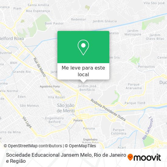 Sociedade Educacional Jansem Melo mapa