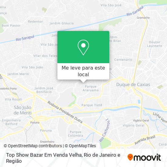 Top Show Bazar Em Venda Velha mapa