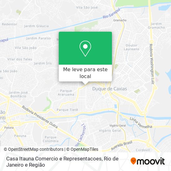 Casa Itauna Comercio e Representacoes mapa