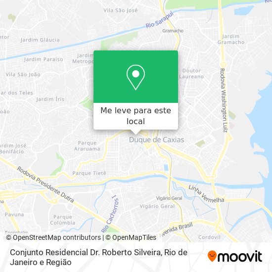 Conjunto Residencial Dr. Roberto Silveira mapa