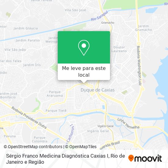 Sérgio Franco Medicina Diagnóstica Caxias I mapa