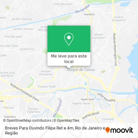 Breves Para Ouvindo Filipe Ret e 4m mapa