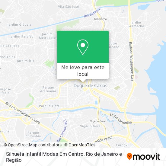 Silhueta Infantil Modas Em Centro mapa