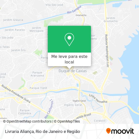 Livraria Aliança mapa