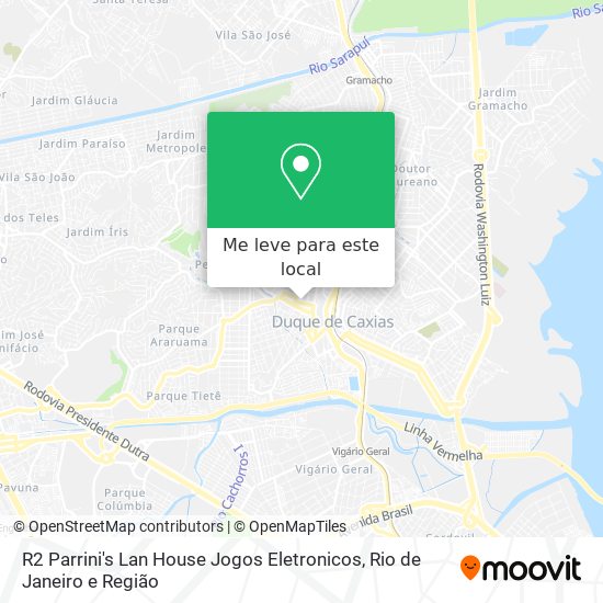 R2 Parrini's Lan House Jogos Eletronicos mapa