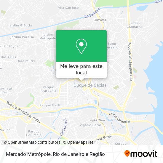 Mercado Metrópole mapa