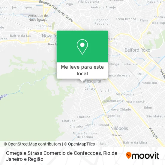 Omega e Strass Comercio de Confeccoes mapa