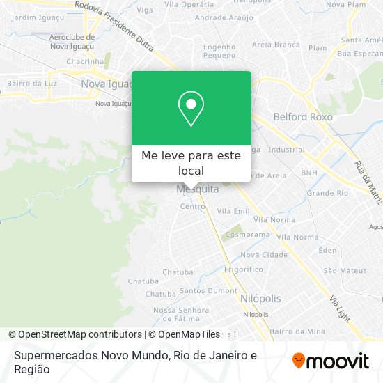 Supermercados Novo Mundo mapa